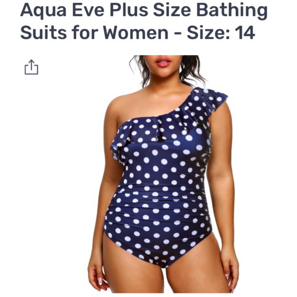 Aqua Eve Plus Size Swimsuit